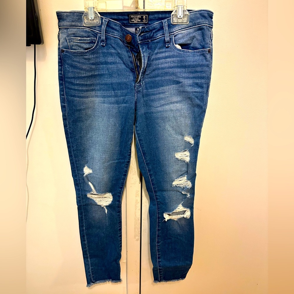 Abercrombie Harper Low Rise Ankle Jeans